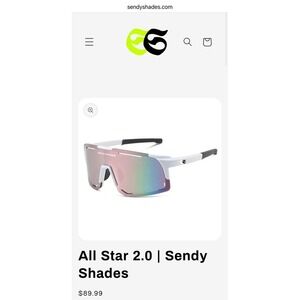 $90 Value NWT Sendy Shades All Star 2.0  Sunglasses Multicolor NEW Baseball